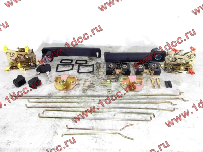 Ремкомплект замков на две двери (ручки внутренние, наружные, личинки, тяги) SH F3000/SH F2000 SHAANXI / Shacman (ШАНКСИ / Шакман)  фото 1 Воронеж